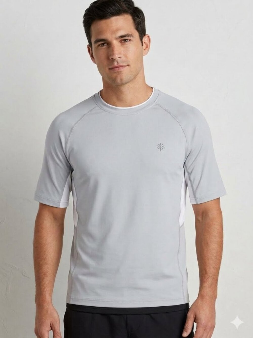 Coolibar short sleeve gray shirt, size medium